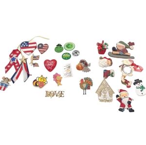 27 Pc Holiday Pin Brooch Assorted Lot